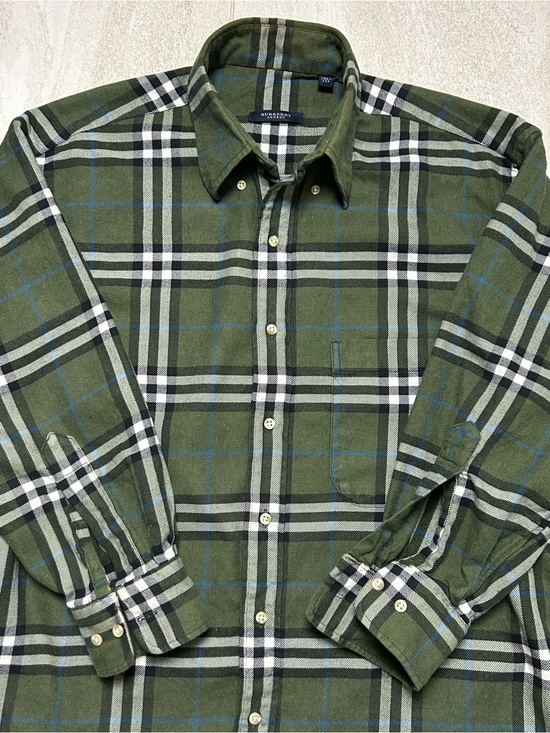 Other - BURBERRY NOVA CHECK FLANNEL PLAID BUTTON DOWN  SIZE MEDIUM